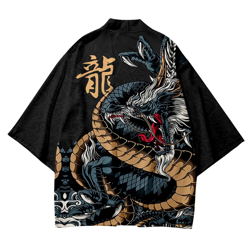 Haori Japanese Jacket - 3 ila 14 yıl Çocuklar Kimono