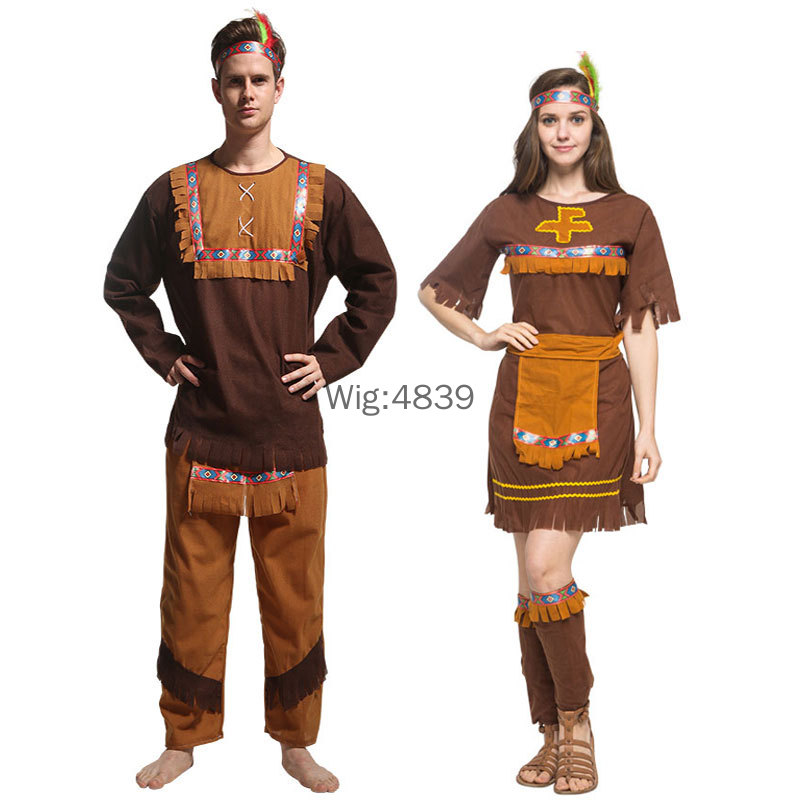 Ethnic Fashion India - Cadılar bayramı Kostüm Yetişkin Çift Hint