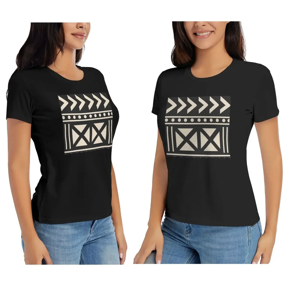Kadın Tişörtü Afrika Çamur Kum - Mudcloth Print Top incelemesi ve fiyatı