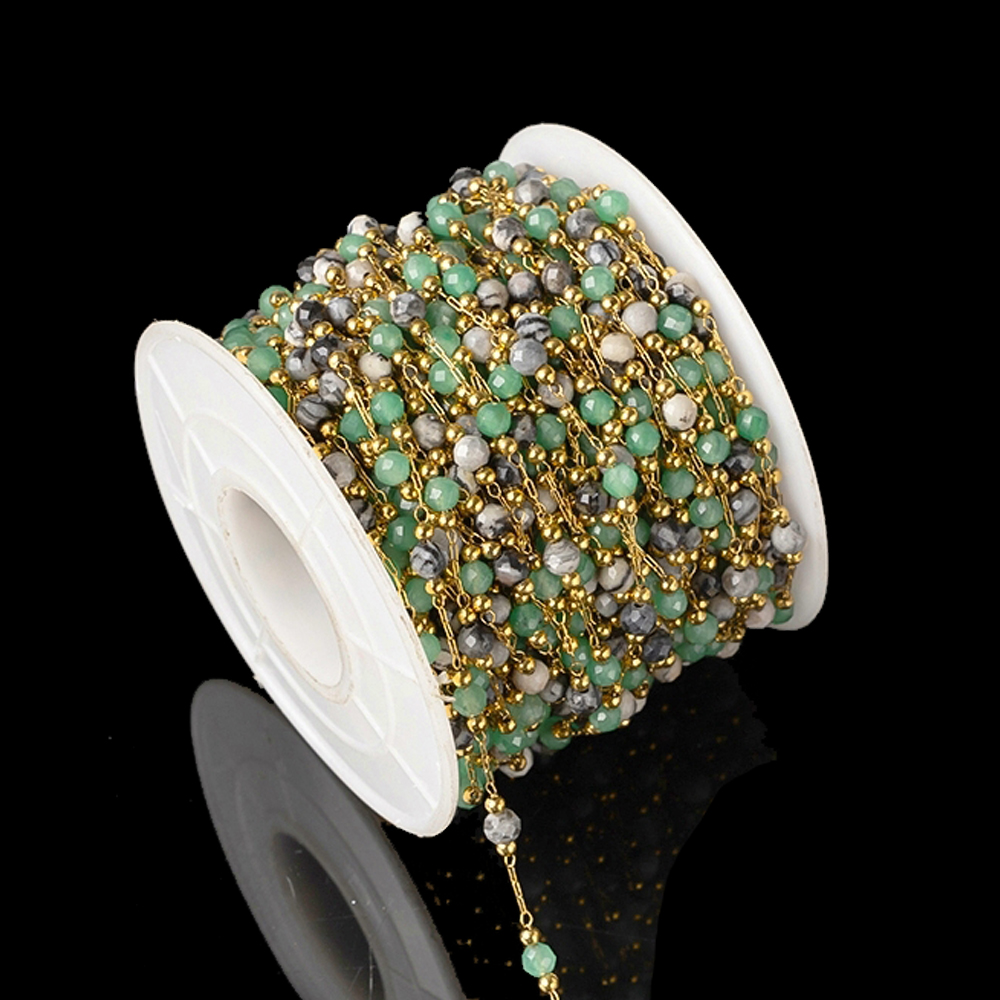 1 metre Zarif Mix Yuvarlak Taş - Ethnic Fashion Jewellery incelemesi ve fiyatı